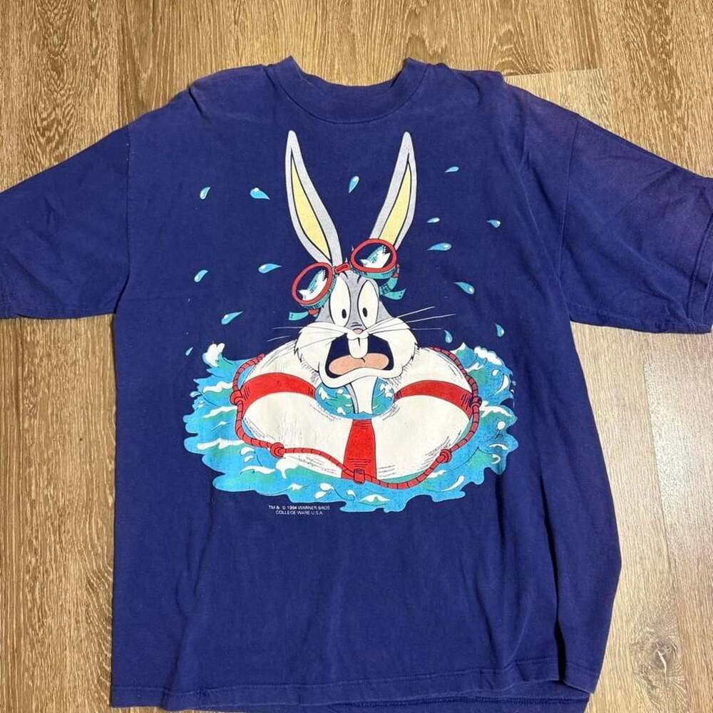 Logo 7 Bugs Bunny 1994 T-Shirt Size XL Vintage Warner Bros